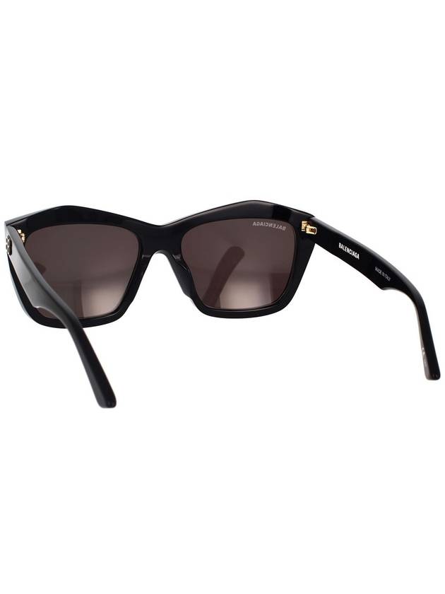 eyewear polygonal gold logo sunglasses black - BALENCIAGA - BALAAN 5