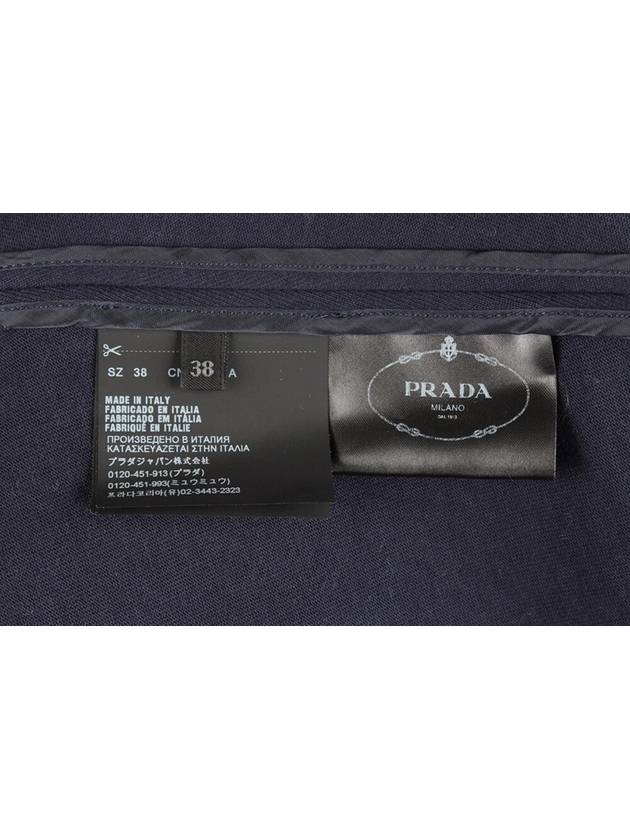 Ribbon short sleeve t shirt navy 38 55 - PRADA - BALAAN 8