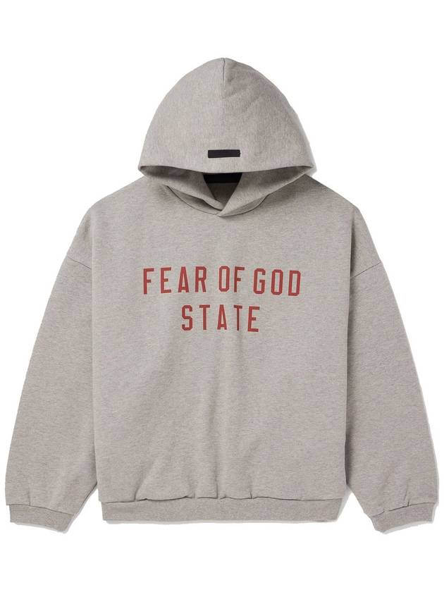 Logo Fleece Hoodie Dark Heather - FEAR OF GOD ESSENTIALS - BALAAN 2