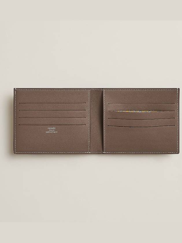 Citizen Twill Compact Card Wallet Brown - HERMES - BALAAN 3