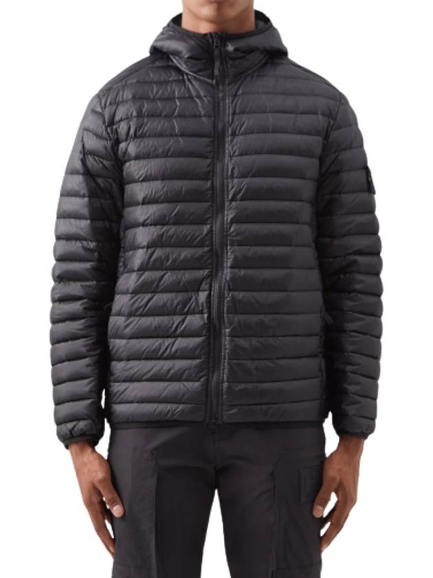 Loom Woven Chambers R-Nylon Down-TC Packable Jacket Black - STONE ISLAND - BALAAN 2