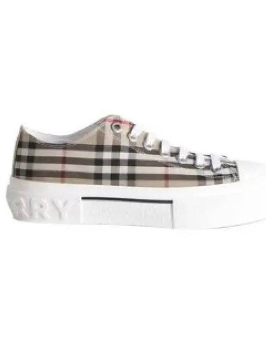 Vintage Check Cotton Sneakers Archive Beige - BURBERRY - BALAAN 2