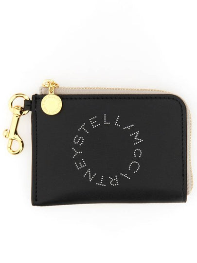 Two-Tone Alter Napa Card Wallet Black - STELLA MCCARTNEY - BALAAN 2