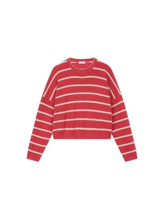 Shimaeul 8th Anniversary 10 ePoint 9 8 Women s Striped Crew Neck Knit Red 271599 - BRUNELLO CUCINELLI - BALAAN 1