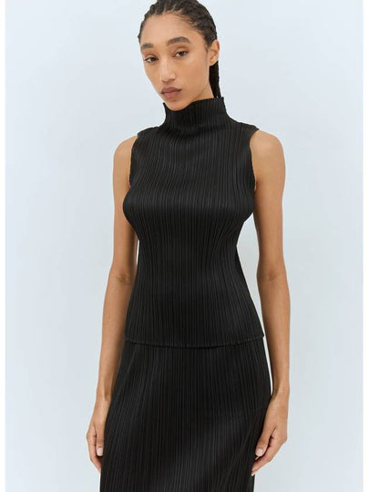 Pleats Basic Sleeveless Black - ISSEY MIYAKE - BALAAN 2