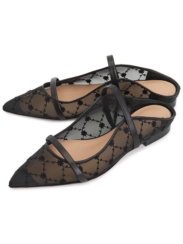 Marlon Sulzer MAUREEN FLAT 299 BLACK Women s Mule Shoes - MALONE SOULIERS - BALAAN 1