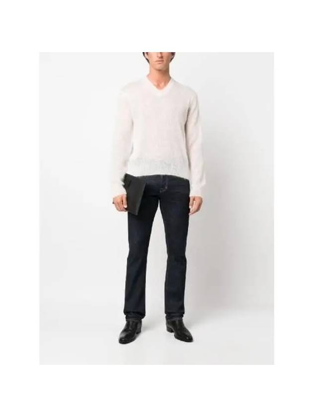 Mohair blend V neck knit KVL016 YMM002F23 AW003 - TOM FORD - BALAAN 5