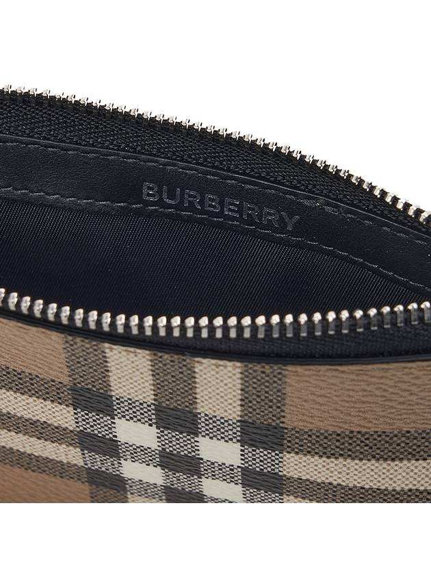 Vintage Check Leather Card Wallet Beige - BURBERRY - BALAAN 10