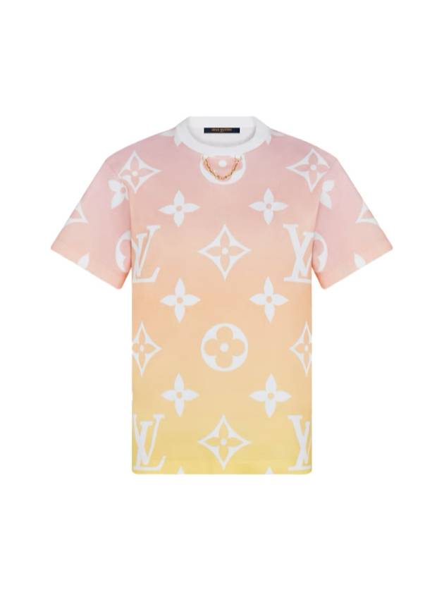 XS LV Women s Sunrise Monogram Short Sleeve T Shirt - LOUIS VUITTON - BALAAN 1