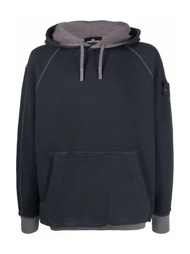 Shadow Project Wappen Patch Hoodie Charcoal - STONE ISLAND - BALAAN 3