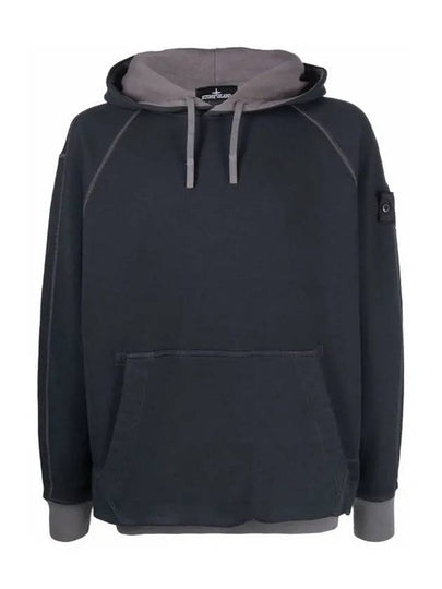 Shadow Project Wappen Patch Hoodie Charcoal - STONE ISLAND - BALAAN 2