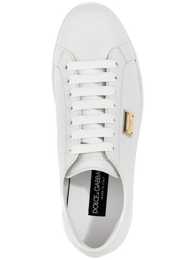 Saint Tropez Calfskin Sneakers White - DOLCE&GABBANA - BALAAN 4