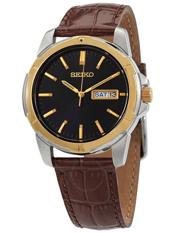 Seiko Essentials Quartz Black Dial Men's Watch SUR360 - SEIKO - BALAAN 1