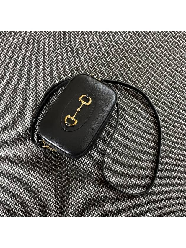 Horsebit 1955 Small Shoulder Bag Black - GUCCI - BALAAN 3