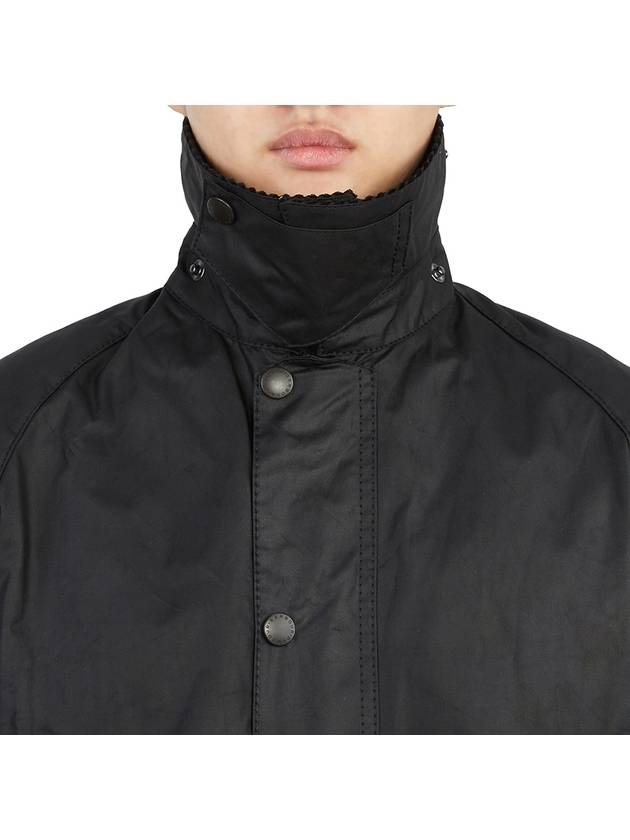 Bedale Wax Half Lined Jacket Black - BARBOUR - BALAAN 9