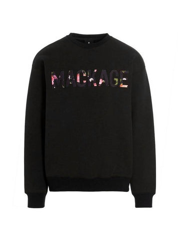 Double Face Jersey Wordmark Sweatshirt Black - MACKAGE - BALAAN 1