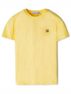 Fox Head Patch Short Sleeve T-Shirt Soft Yellow - MAISON KITSUNE - BALAAN 2