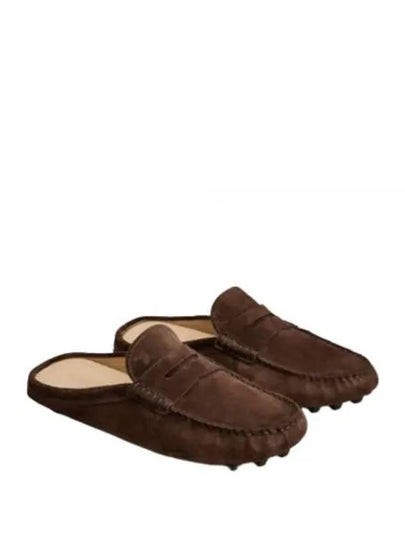 Gommino Bubble Suede Bloafers Brown - TOD'S - BALAAN 2