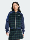 Tartan Collegiate Jacket Navy Green - ADIDAS - BALAAN 2