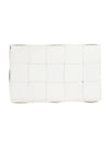 Cassette Intrecciato Small Cross Bag White - BOTTEGA VENETA - BALAAN 1