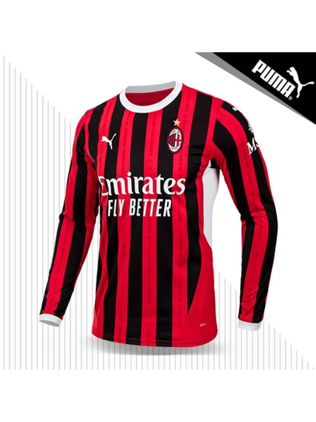 AC Milan 24/25 Home Jersey Long Sleeve T-Shirt Red - PUMA - BALAAN 1