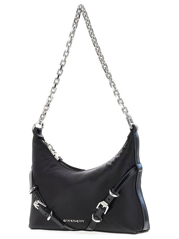 Voyou Party Nylon Satin Shoulder Bag Black - GIVENCHY - BALAAN 3