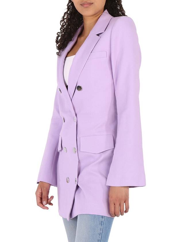 Filles A Papa Ladies Purple Wool Double Breasted Long Coat, Brand Size 0 - FILLES A PAPA - BALAAN 3