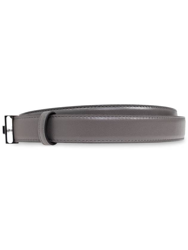 Dolce & Gabbana Leather Belt, Men's, Grey - DOLCE&GABBANA - BALAAN 3