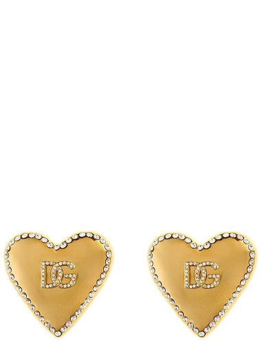 Dolce & Gabbana Logo Heart Earrings - DOLCE&GABBANA - BALAAN 1