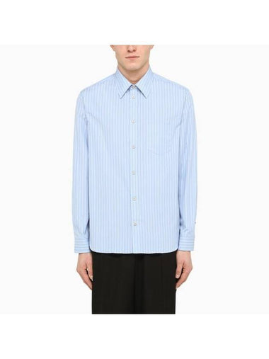 SS23 Blue striped shirt 703396ZAI4C MGUC 4421 - GUCCI - BALAAN 1