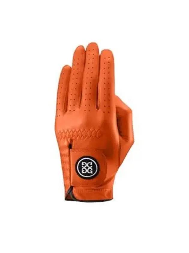 Circle GS Logo Leather Golf Gloves Tangerine - G/FORE - BALAAN 2