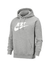 Men's NSW Club Fleece Basketball Hoodie Grey - NIKE - BALAAN 4