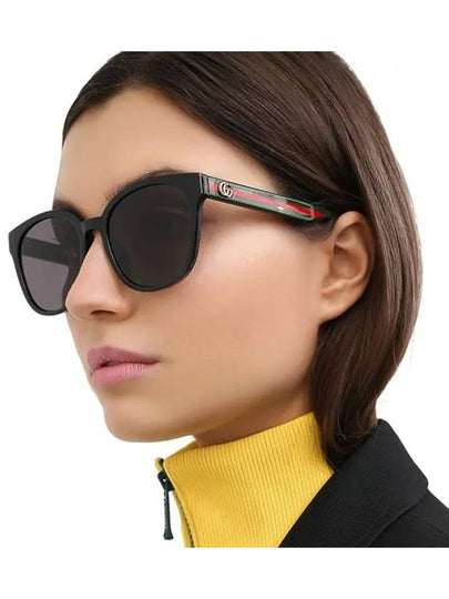 Eyewear Logo Web Cate Eye Sunglasses Black - GUCCI - BALAAN 2