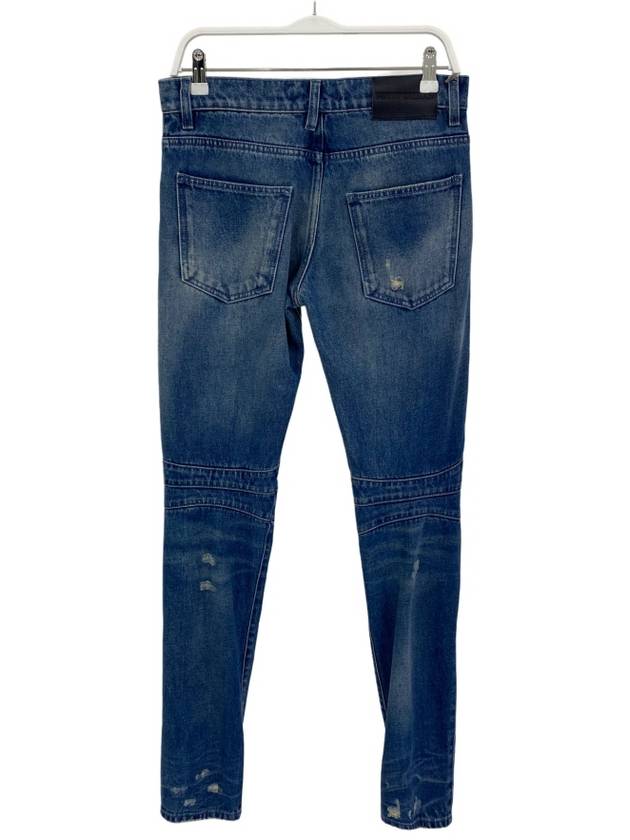 Pierre Biker Denim Jeans HP56205JU6264 - BALMAIN - BALAAN 4