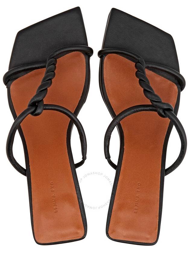 Rejina Pyo Ladies Black Cleo 30mm Leather Sandals, Brand Size 36 (US Size 6) - REJINA PYO - BALAAN 3