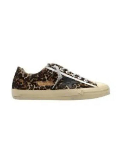 Leopard Print Lace-Up Low-Top Sneakers Brown - GOLDEN GOOSE - BALAAN 2