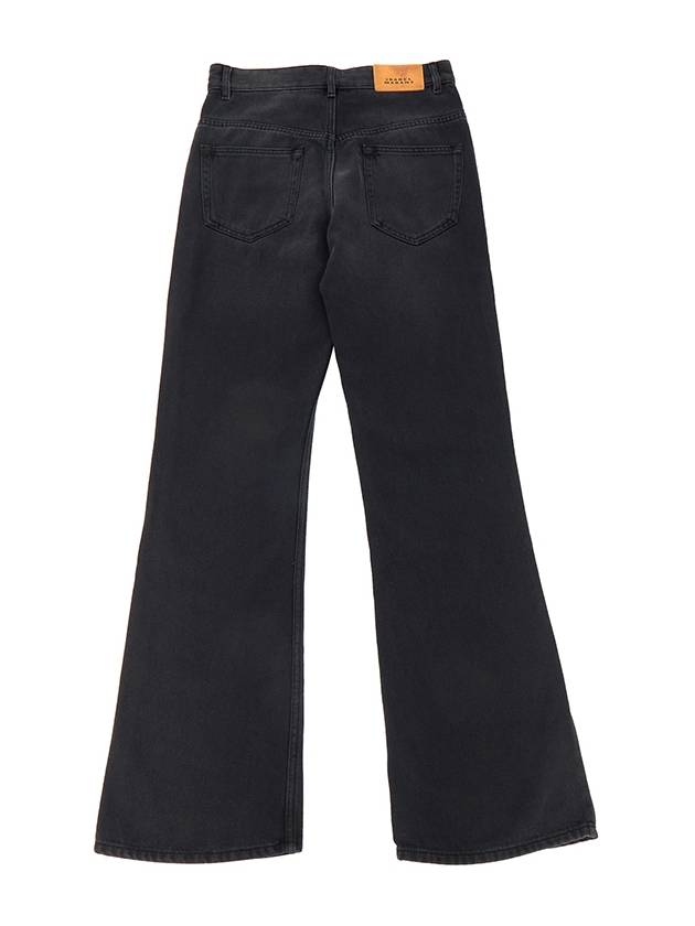 Belvira High Rise Bootcut Jeans Black - ISABEL MARANT - BALAAN 3