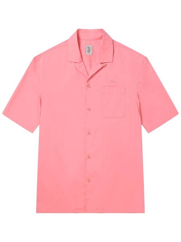 24SS Men's Cotton Overfit Short Sleeve Shirt Pink SWDQECSH01PN - SOLEW - BALAAN 1