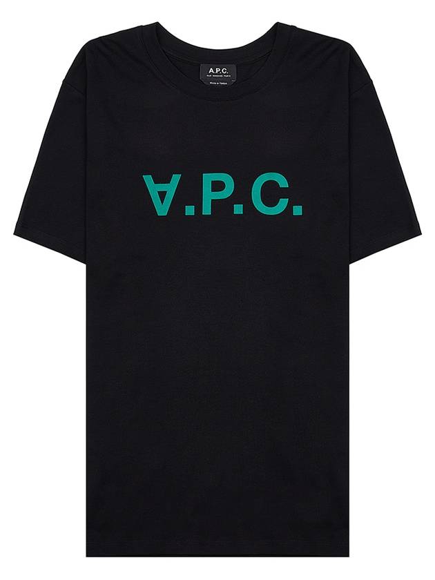 VPC Logo Organic Cotton Short Sleeve T-Shirt Black - A.P.C. - BALAAN 2