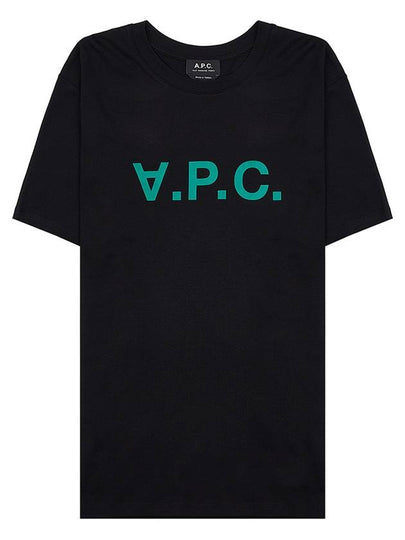 VPC Logo Organic Cotton Short Sleeve T-Shirt Black - A.P.C. - BALAAN 2