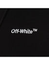 Men s Mini Logo Printed Hooded Sweatshirt Black OMBB034E - OFF WHITE - BALAAN 9