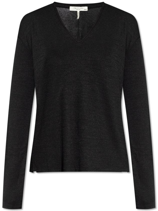 Rag & Bone  Top With Long Sleeves, Women's, Black - RAG & BONE - BALAAN 1