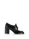 Brushed Leather Loafers Pumps Black - PRADA - BALAAN 2