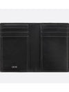 Bi-Fold Card Holder Black  Oblique Jacquard - DIOR - BALAAN 4