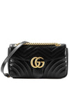 GG Marmont Matelasse Small Shoulder Bag Black - GUCCI - BALAAN 2