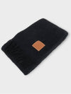 Anagram Fringe Mohair Scarf Black - LOEWE - BALAAN 5