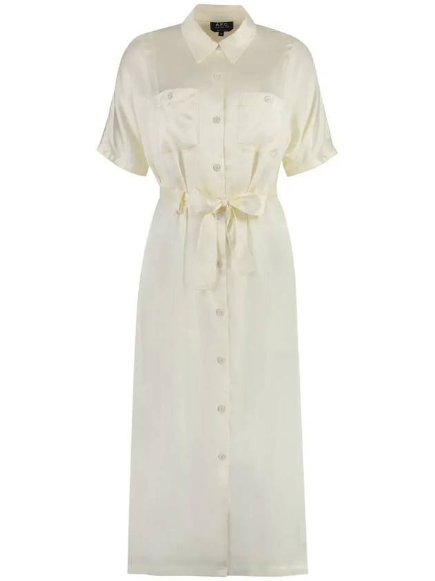 New Drew Midi Dress Cream White - A.P.C. - BALAAN 1