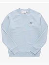 Grey Fox Head Patch Classic Sweatshirt Blue Melange - MAISON KITSUNE - BALAAN 3