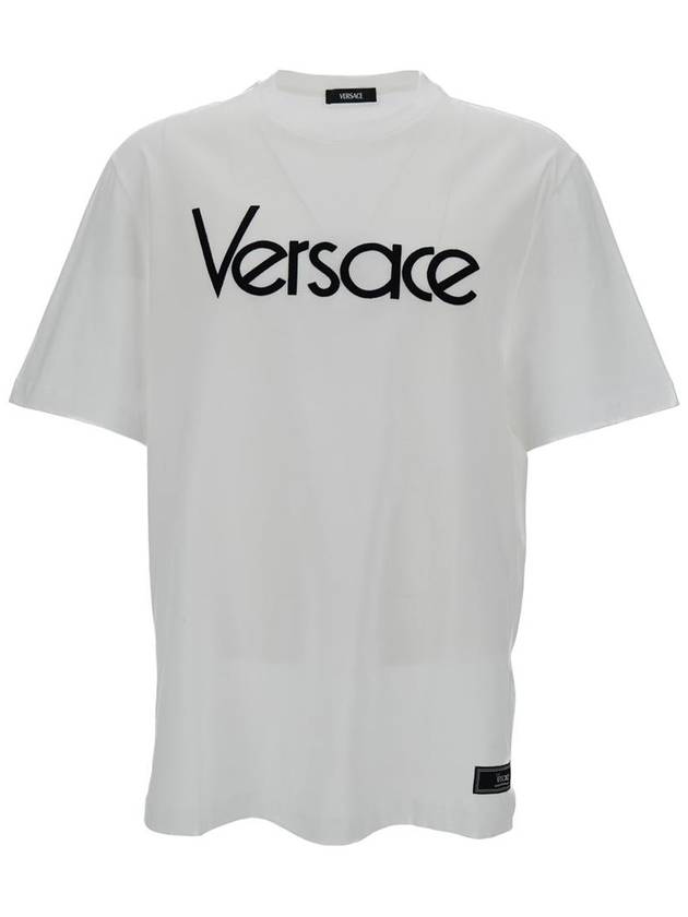 Long Sleeve T-Shirt 1012545 1A09028 1W000 White - VERSACE - BALAAN 2