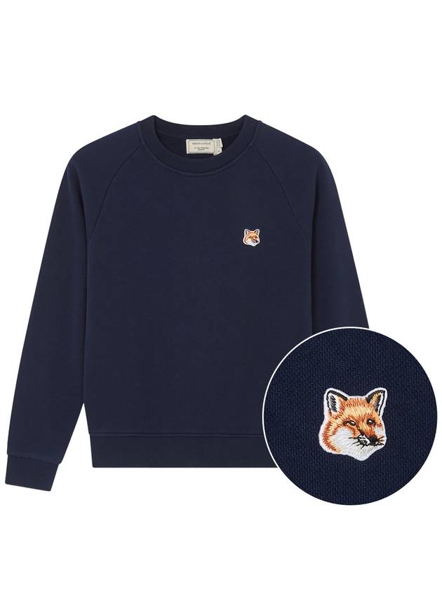 Fox Head Patch Adjusted Sweatshirt Navy - MAISON KITSUNE - BALAAN 2